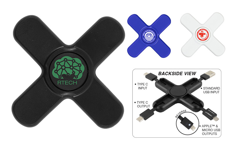 5-in-1 Cell Phone Charging Cable Spinner